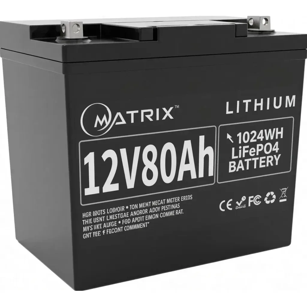 Батарея LiFePo4 Matrix 12.8V-80Ah 1024kWh (MLR 1280)