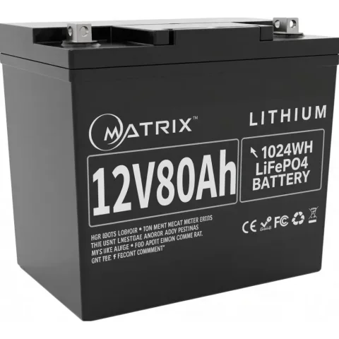 Батарея LiFePo4 Matrix 12.8V-80Ah 1024kWh (MLR 1280)