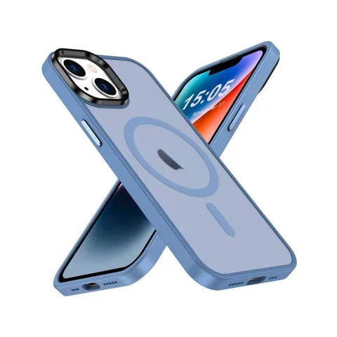 Чохол до мобільного телефона 2E Basic Apple iPhone 15 Soft Touch MagSafe Cover Light Blue (2E-IPH-15-OCLS-LB)