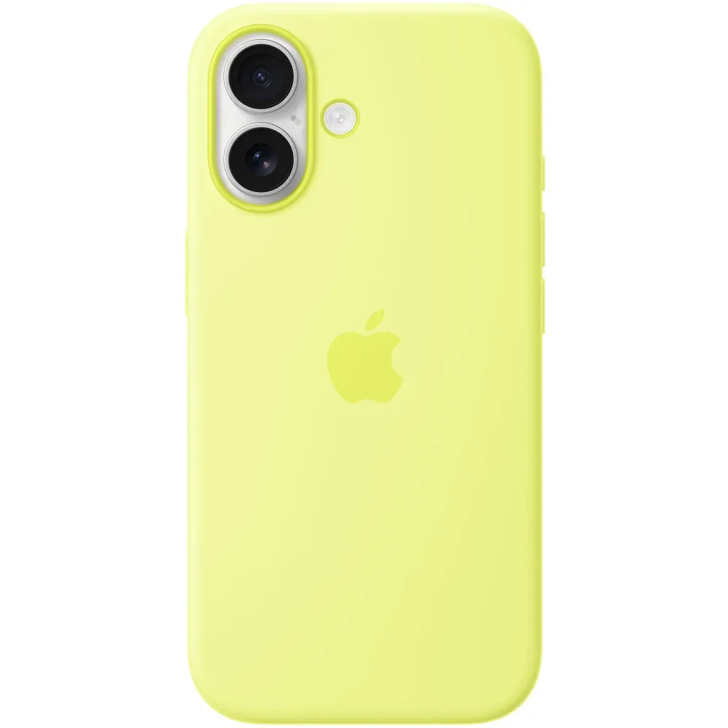 Чохол до мобільного телефона Apple Silicone iPhone 17 Neon Yellow Model A3558 (MGEV4ZM/A)