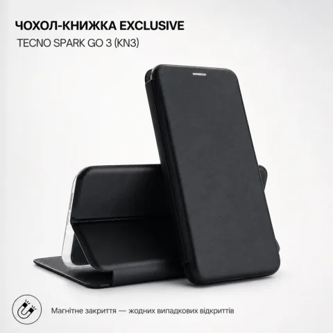 Чохол до мобільного телефона BeCover Exclusive Tecno Spark Go 3 (KN3) Black (716173)