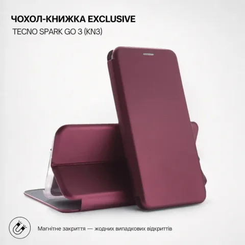 Чохол до мобільного телефона BeCover Exclusive Tecno Spark Go 3 (KN3) Red Wine (716176)