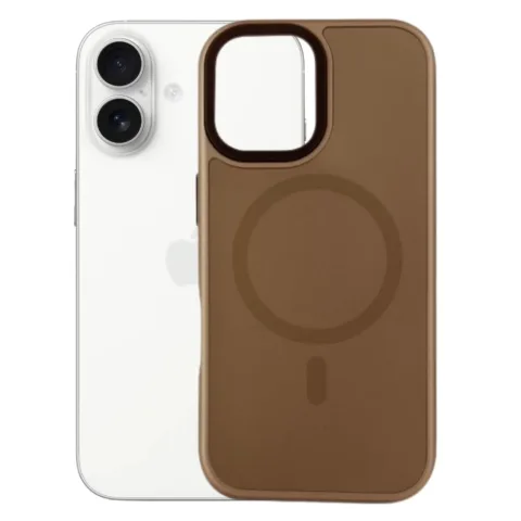 Чохол до мобільного телефона BeCover FIBRA ArcLine MagSafe Apple iPhone 17 Brown (715373)