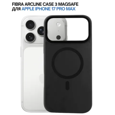 Чохол до мобільного телефона BeCover FIBRA ArcLine MagSafe Apple iPhone 17 Pro Max Black (715386)