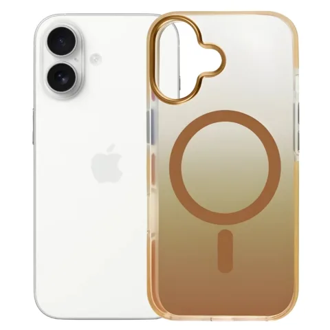 Чохол до мобільного телефона BeCover FIBRA Shock-Proof MagSafe Apple iPhone 17 Gold (715444)