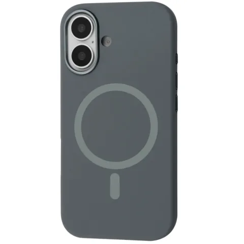 Чохол до мобільного телефона BeCover FIBRA Silicone OmniMag Apple iPhone 16 Gray (716227)