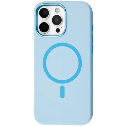 Чохол до мобільного телефона BeCover FIBRA Silicone OmniMag Apple iPhone 16 Pro Max Light Blue (716237)