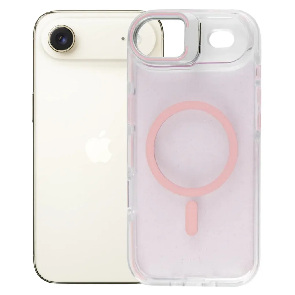 Чохол до мобільного телефона BeCover FIBRA Star Shine MagSafe Apple iPhone 17 Air Light Pink (715421)