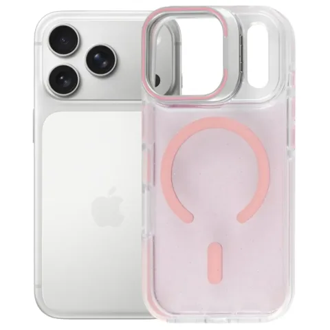 Чохол до мобільного телефона BeCover FIBRA Star Shine MagSafe Apple iPhone 17 Pro Light Pink (715428)