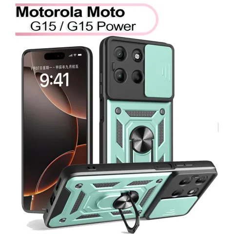 Чохол до мобільного телефона BeCover Military Motorola Moto G15 / G15 Power Dark Green (713532)