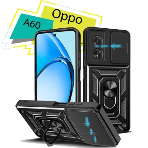 Чохол до мобільного телефона BeCover Military Oppo A60 Black (713078)