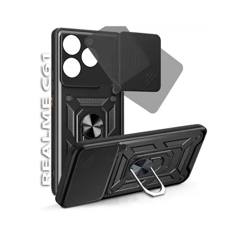 Чохол до мобільного телефона BeCover Military Realme C61 Black (712177)