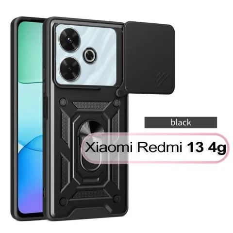 Чохол до мобільного телефона BeCover Military Xiaomi Redmi 13 Black (711551)