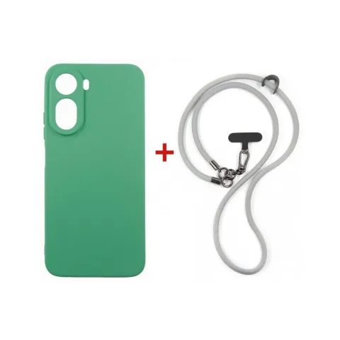 Чохол до мобільного телефона Dengos Case + Cross-body Strap Xiaomi Redmi A7 Pro Mint+Grey (DG-KM-CCRB-53)