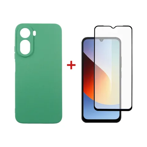 Чохол до мобільного телефона Dengos Soft Cover + Glass Xiaomi Redmi A7 Pro Mint (DG-KM-203)