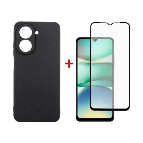 Чохол до мобільного телефона Dengos Xiaomi Redmi A5 Case Carbon + Glass (Black) (DG-KM-152)