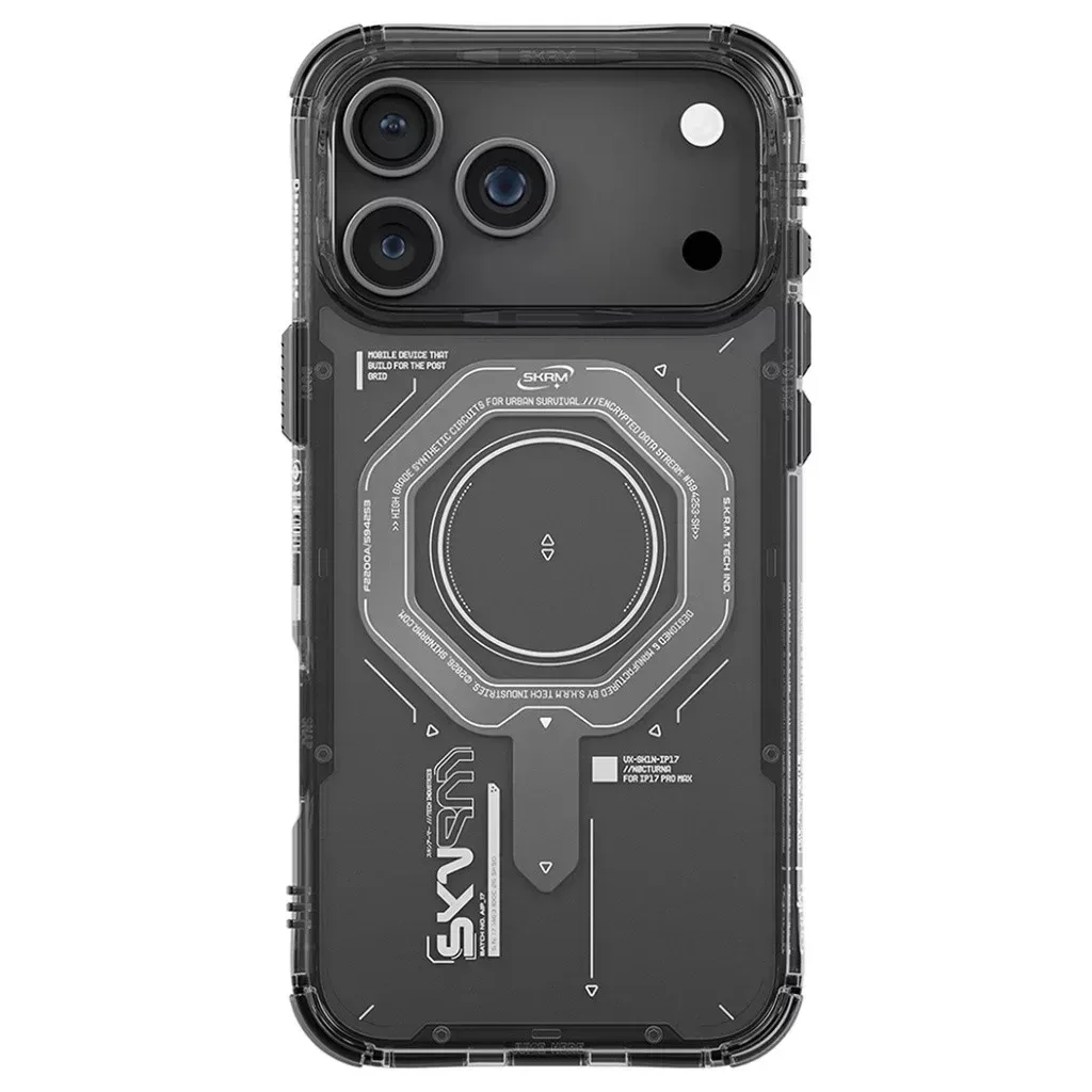 Чохол до мобільного телефона Skinarma Magma Magnetic Charging iPhone 17 Pro Max Gray (8886461248524)