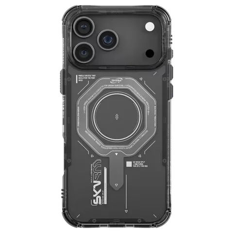 Чохол до мобільного телефона Skinarma Magma Magnetic Charging iPhone 17 Pro Max Gray (8886461248524)