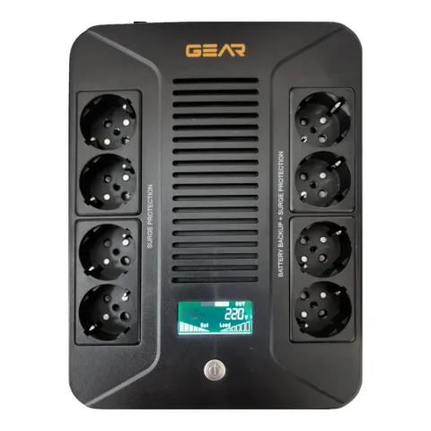 Пристрій безперебійного живлення GEAR GU-1000PLUS6 600W (GU-1000PLUS6)