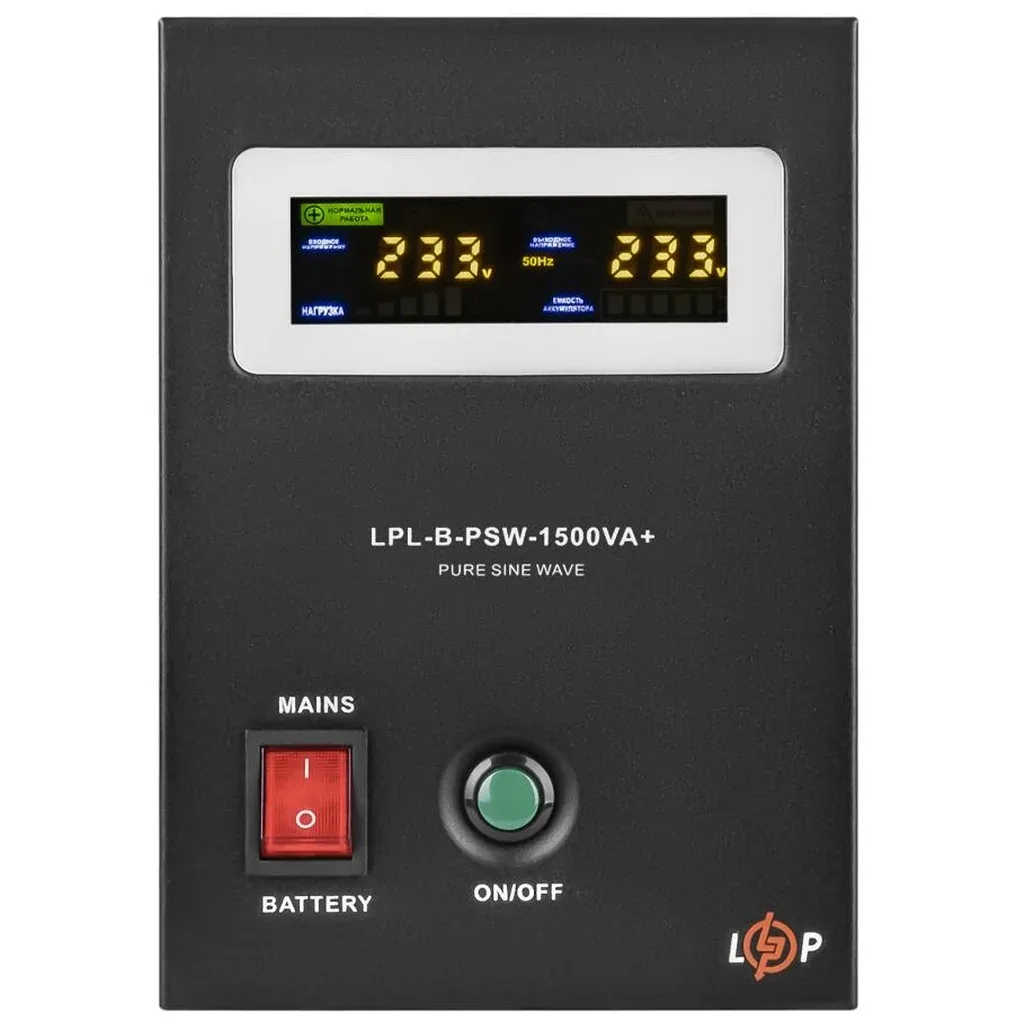 Пристрій безперебійного живлення LogicPower LPL-B-PSW-1500VA+ ( 1050W ) 24V (37700)
