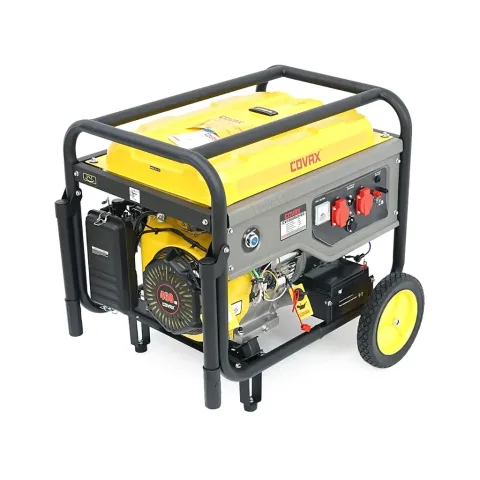Генератор COVAX CV10000LD-E2, 7.0kW, 220V, 50Hz, DC12V, 18HP, ручний/електро стартер, 25L (CV10000LD-E2)