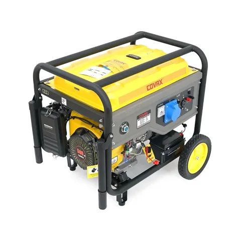 Генератор COVAX CV17500LD-E2, 8.5kW, 220V, 50Hz, DC12V, 20HP, ручний/електро стартер, 25L (CV17500LD-E2)