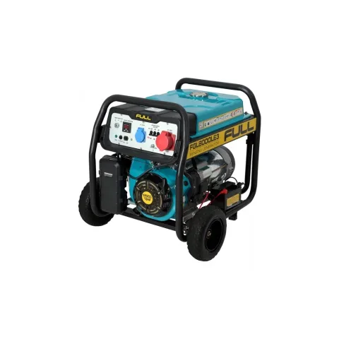 Генератор FULL FGL8000LE3, 3-ф. 380/220V, 8kVA/6,5kW, 25 л, 2.4 л/год, стартер (FGL8000LE3)