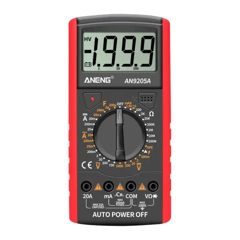 Цифровий мультиметр ANENG AN9205A, V, A, R, F, функція hFE (AN9205A)