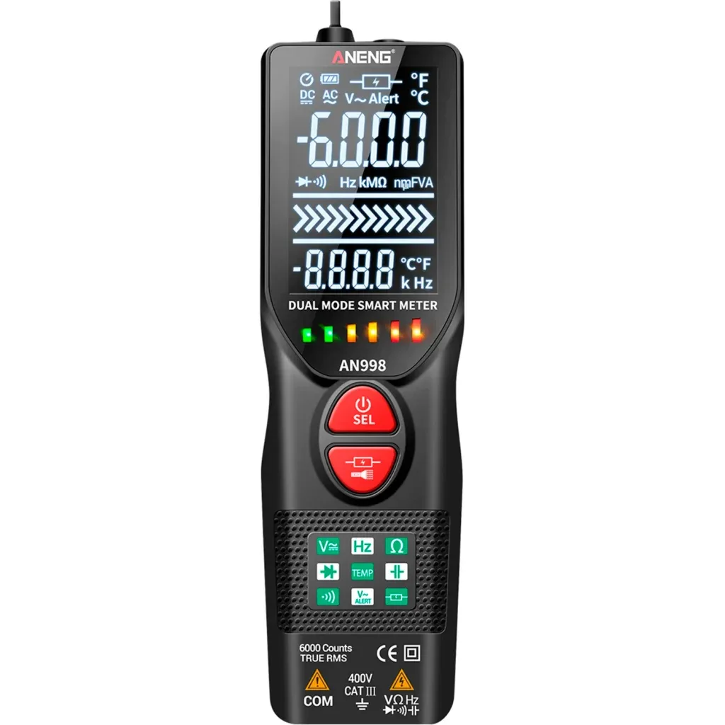 Цифровий мультиметр ANENG AN998, V, A, R, C, T, F (AN998)
