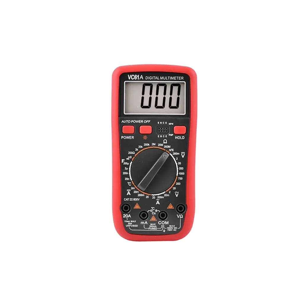 Цифровий мультиметр Voltronic VC-61A, V, A, R, Q50 (VC-61A)
