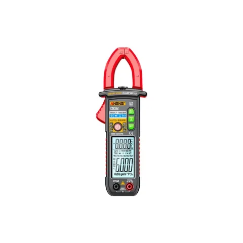 Токові кліщі ANENG PN102 V (AC/DC), A (AC), Ω, C, Hz (NCV). Data Hold, продзвонювання, тест діодів, підсвічування. (PN102)