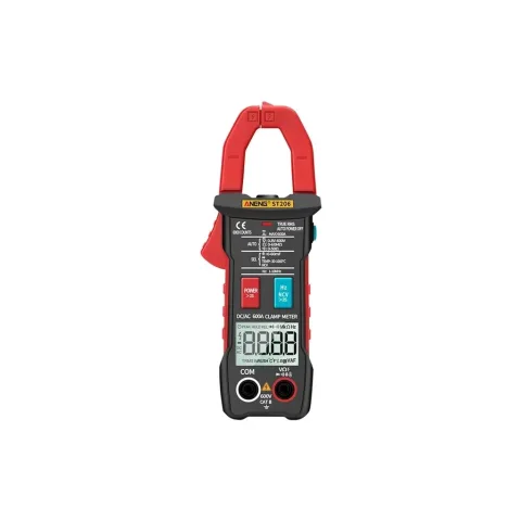 Токові кліщі ANENG ST206 V (AC/DC), A (AC/DC), Ω, C, Hz, °C/°F (NCV). Data Hold, продзвонювання. (ST206)