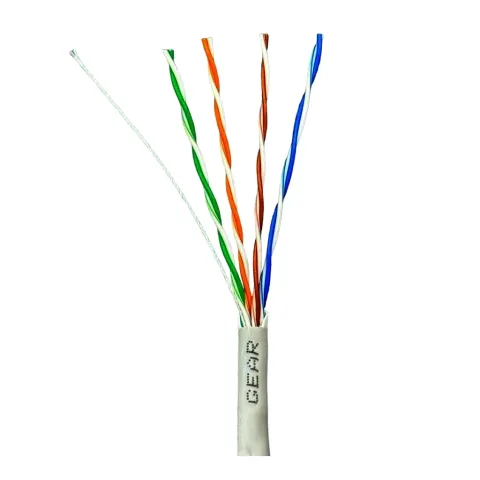 Кабель мережевий GEAR UTP 100м, cat.5e, CCA(25), 4*2*0,51, PVC, indoor, grey (GEC-UTPCCA25051100)