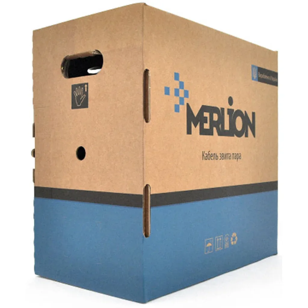 Кабель мережевий Merlion FTP 305м КВПЭ 4*2*0,54, cat.6 [СCA] (KVPEMLCCA6054305W / 07023)