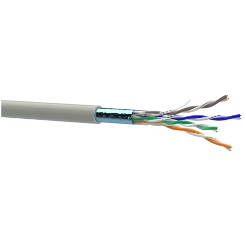 Кабель мережевий OK-Net FTP 100м cat.5e (F/UTP-cat.5E-SL) (КПВЭ-ВП (100) 4*2*0,48 / 100)