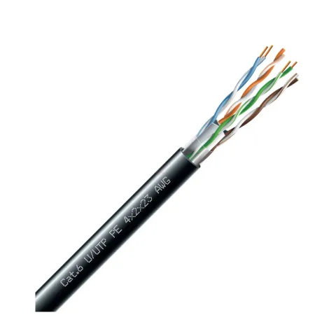 Кабель мережевий ЗЗКМ UTP 305м cat.6, CU, 4х2х23AWG, РЕ, зовнішній (7091011)