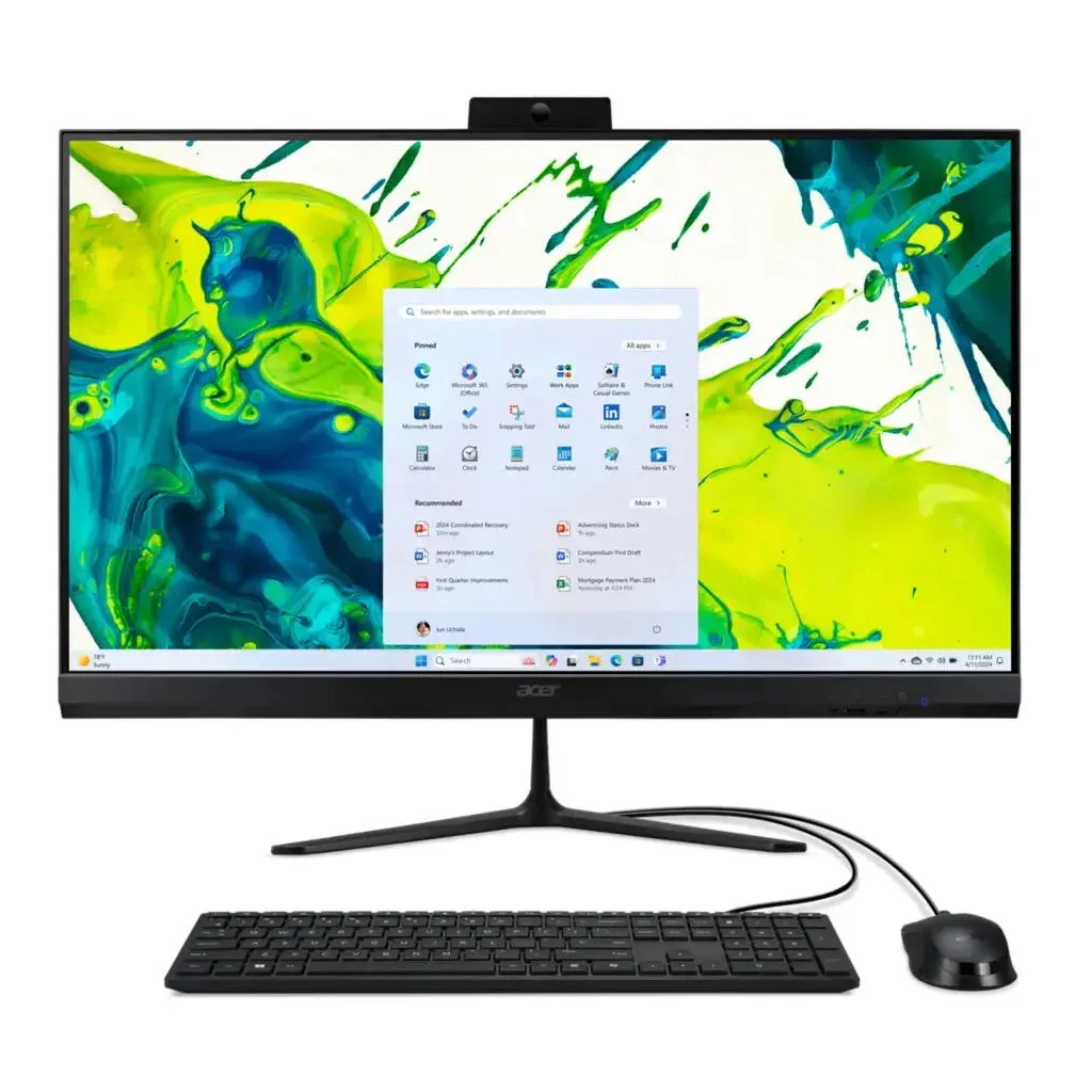 Комп'ютер Acer Aspire C27-2G AiO / Core5 120U, 16, 512, WiFi, кл+м (DQ.BRSME.001)