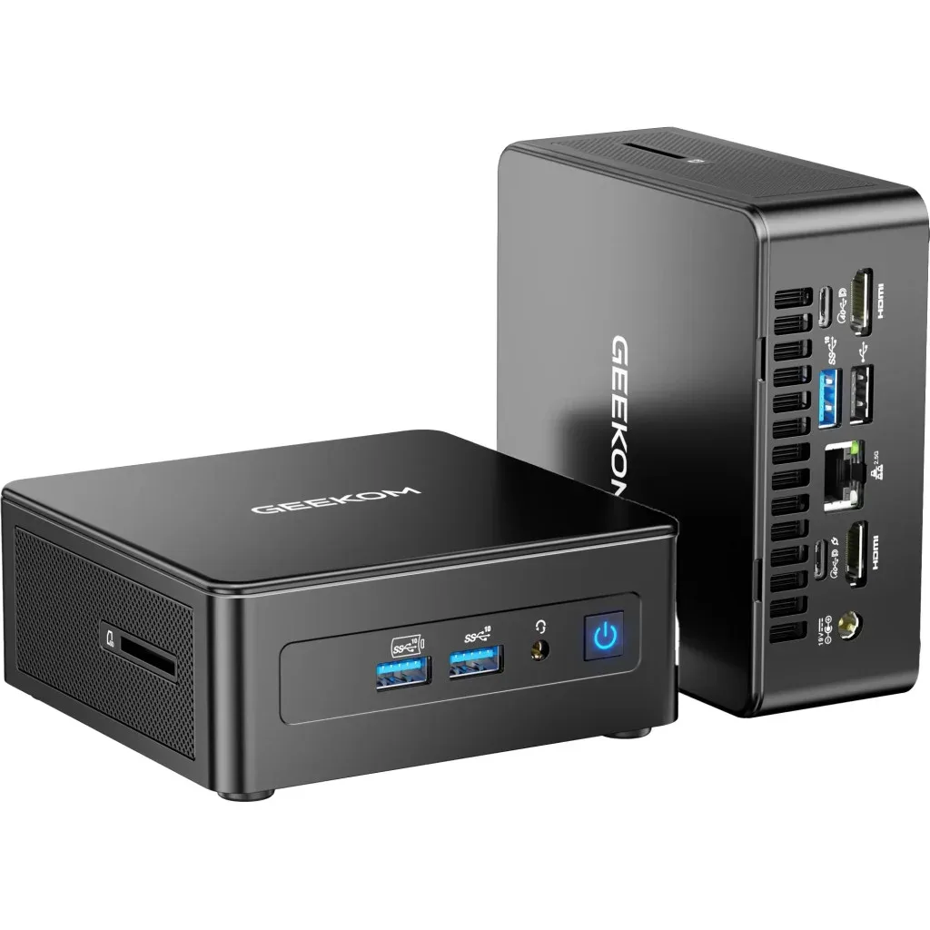Комп'ютер Geekom IT15 AI Mini PC / Ultra9 285H, 32, 1TB, Arc 140T GPU, WIN11Pro (GMIT15U9285H-321-EU)