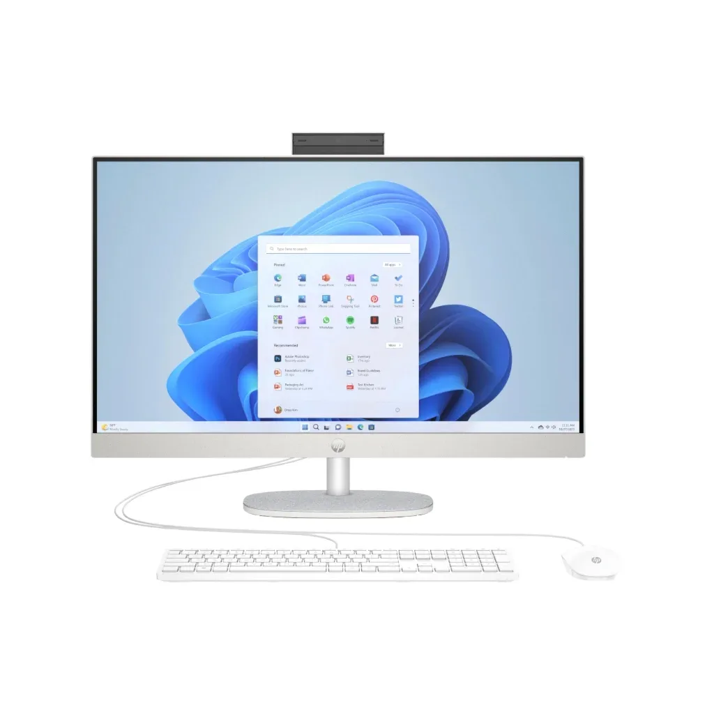 Комп'ютер HP 27-cr0034ua AiO / Ryzen5 7520U, 16, 1TB, Cam, кл+м (D3SB3EA)