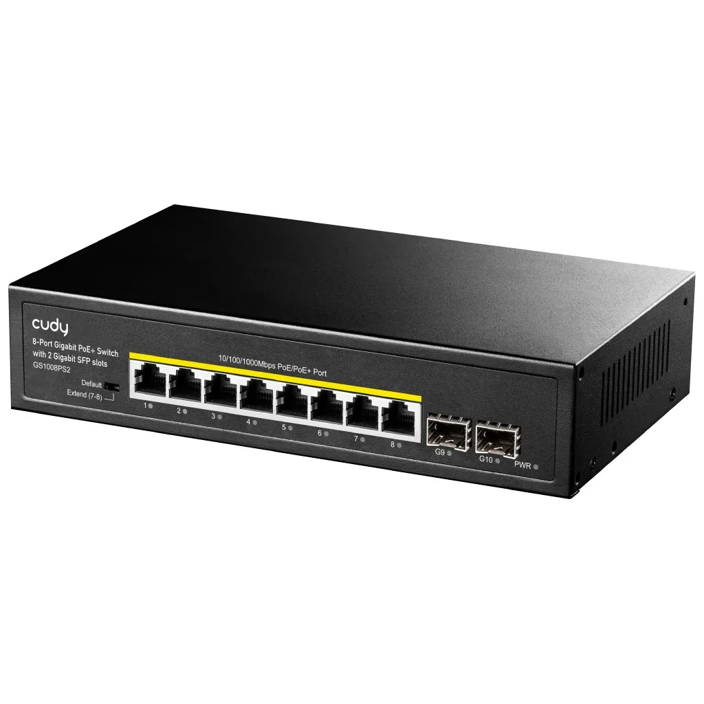 Комутатор мережевий Cudy GS1008PS2
