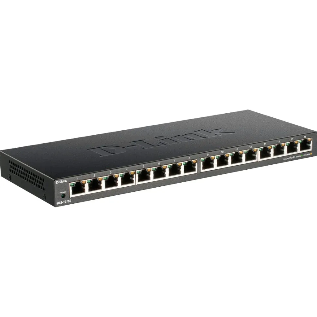 Комутатор мережевий D-Link DGS-1016S