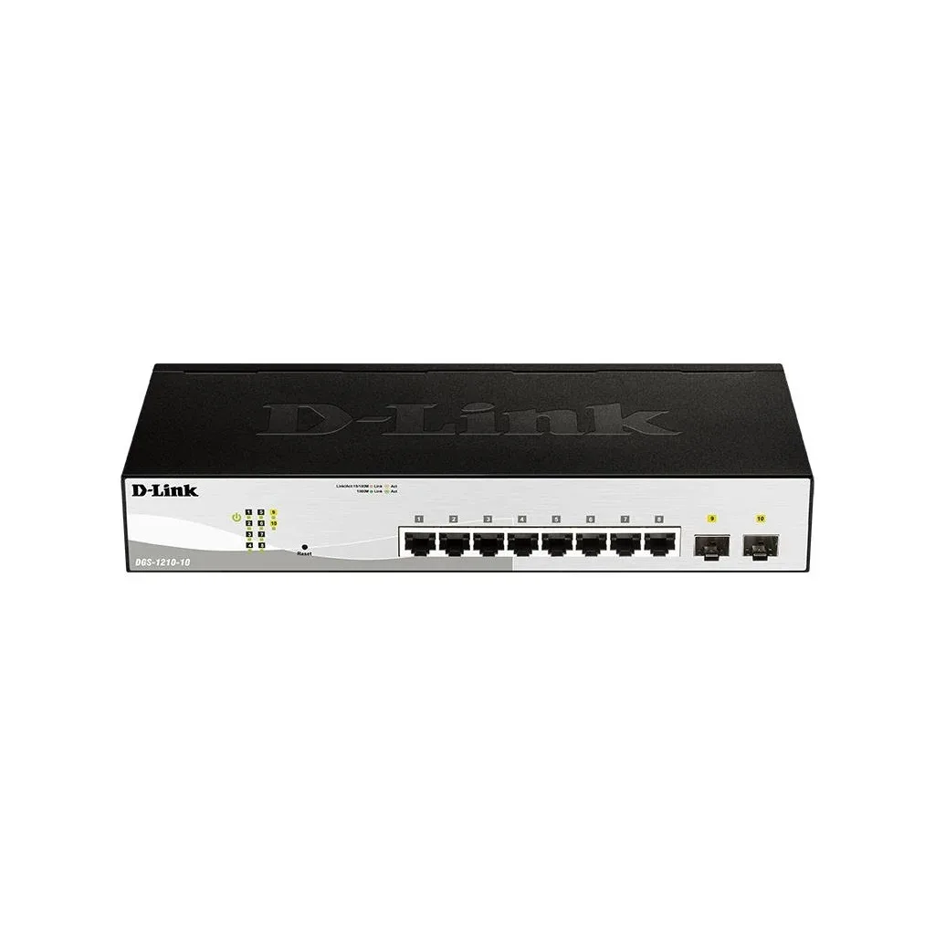 Комутатор мережевий D-Link DGS-1210-10/FL