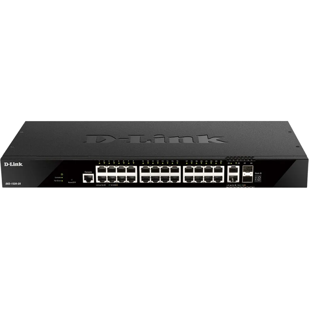 Комутатор мережевий D-Link DGS-1520-28