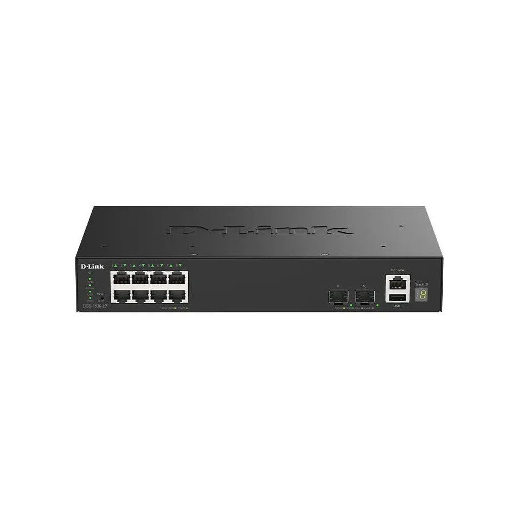 Комутатор мережевий D-Link DGS-1530-10