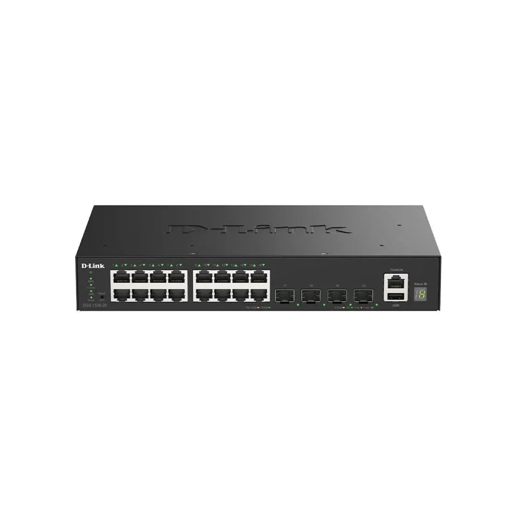 Комутатор мережевий D-Link DGS-1530-20