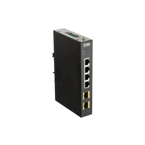 Комутатор мережевий D-Link Промисловий комутатор D-Link DIS-100G-6S 4xGE, 2xSFP, Некерований (DIS-100G-6S)