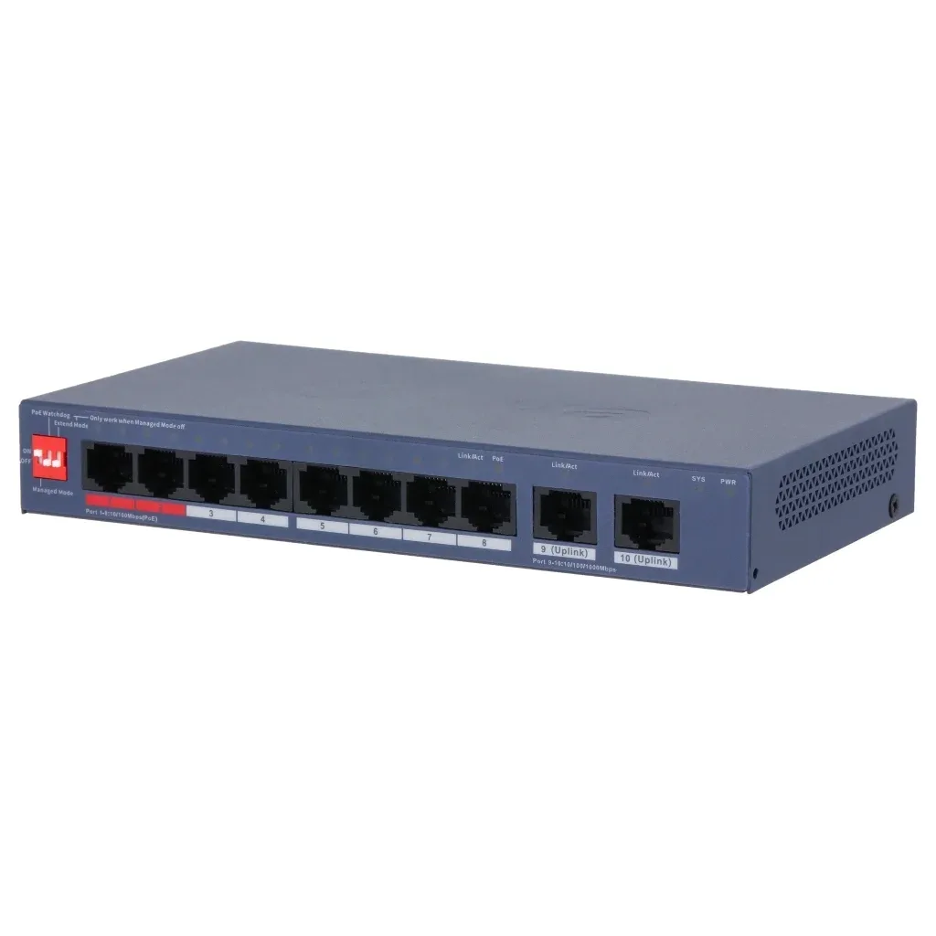 Комутатор мережевий Dahua DH-CS4010-8ET2GT-110
