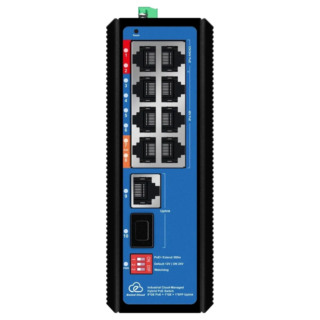 Комутатор мережевий Ewind EW-EPIS3910SH-8GE