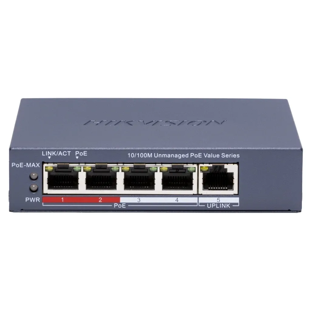 Комутатор мережевий Hikvision DS-3E0105P-E/M(C)