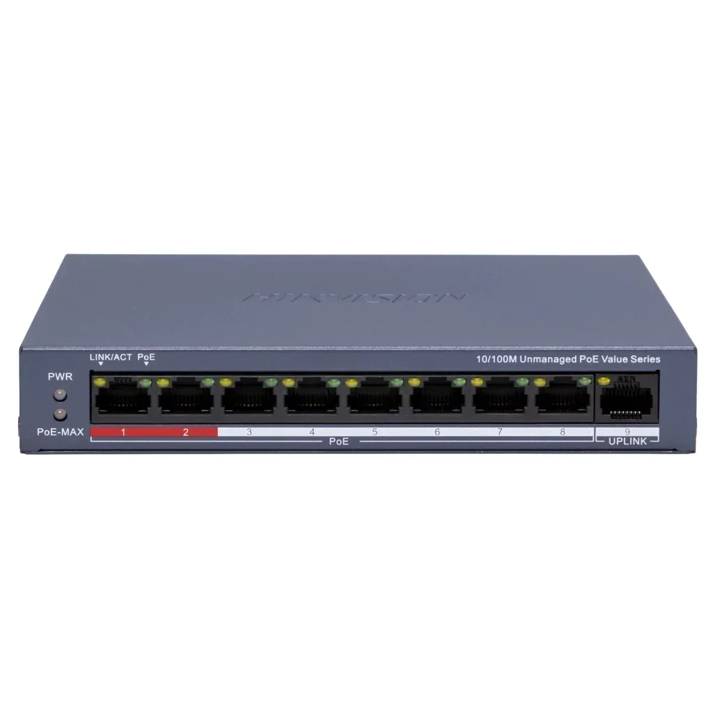 Комутатор мережевий Hikvision DS-3E0109P-E/M(C)
